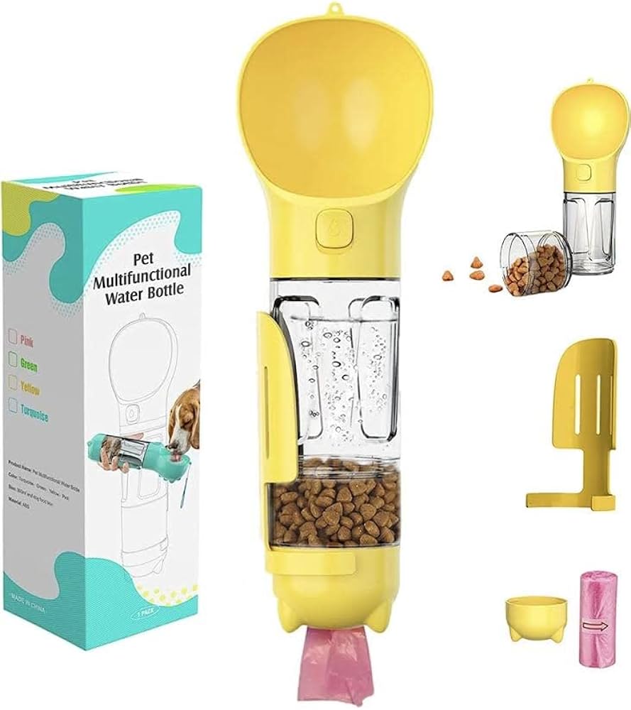 Botella 3 en 1 Para Mascotas